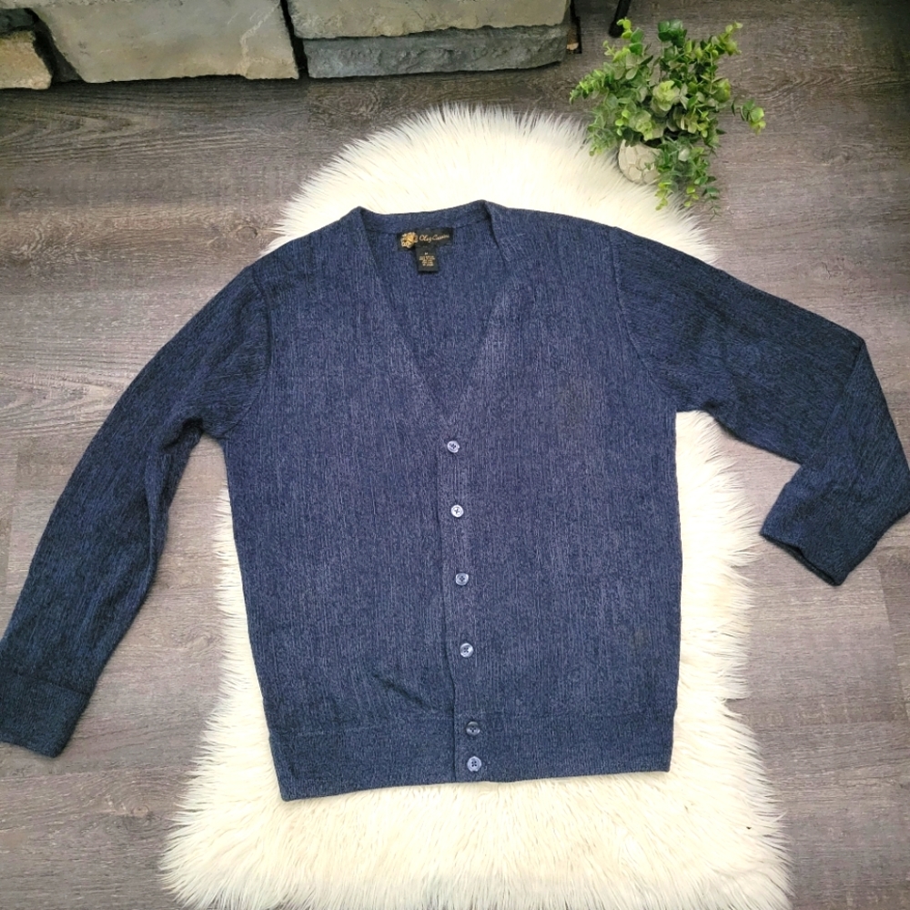 Vintage Classic Oleg Cassini Grandpa Sweater Size Medium